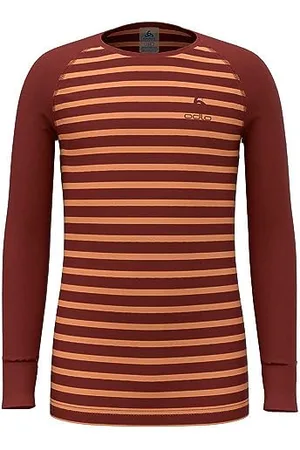 Odlo Enfant T-shirt à manches longues à rayures ACTIVE WARM ECO