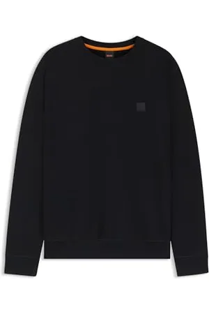 HUGO BOSS Hommes Westart Sweat Regular en Molleton de Coton avec Patch logoté