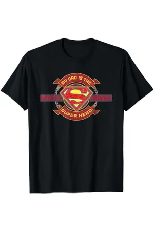 DC Comics Originals WB Superman DC Logo Fête des pères Greatest Dad Super Hero T-Shirt