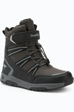 KangaROOS K-MJ Eldora EV RTX Botte de Neige, Jet Black/Steel Grey, 33 EU