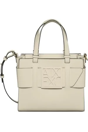 Armani Exchange Essential, Susy, Medium Tote, Square Logo, Taille Moyenne Femme, , Einheitsgröße