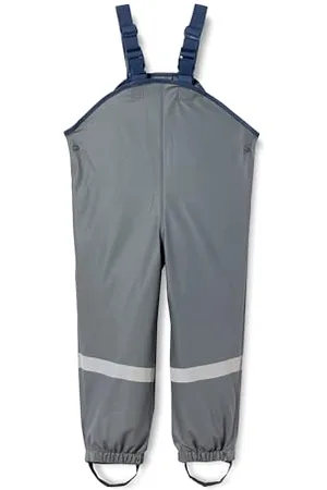 Playshoes Pantalon Boue, Salopette de Pluie, Doublure Polaire Coupe-Vent et imperméable, , 128 Mixte Enfant