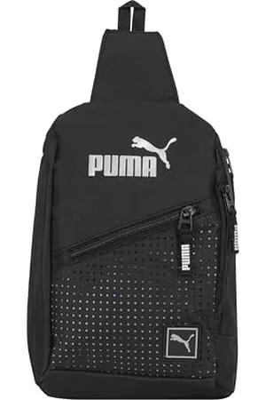 PUMA Evercat Sidewall Sling Backpack Sac Dos, Noir/argenté, Taille Unique Mixte