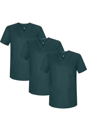 MISEMIYA Pack 3 Pcs-Casaca Sanitario Unisex Mz-3-817 Chemise de Brosse médicale, , S (Lot de 3) Mixte