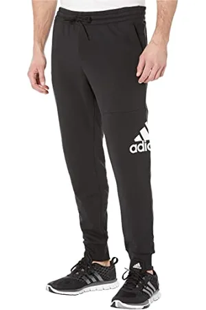 adidas Homme Essentials French Terry Tapered Cuff Logo Pants, Black, M