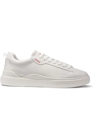 HUGO BOSS Hommes Blake Tenn Baskets en Cuir Lisse à Semelle Cupsole