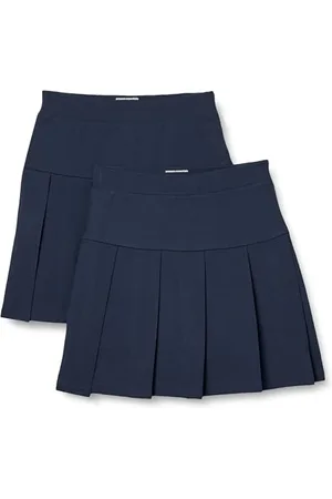 Amazon Jupe-Short Plissée pour Uniforme Fille, Lot de 2, , 10 Ans