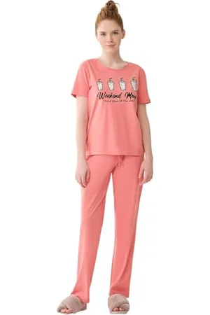 Dagi Ensemble Pyjama en Coton pour Femme, , 40, 42