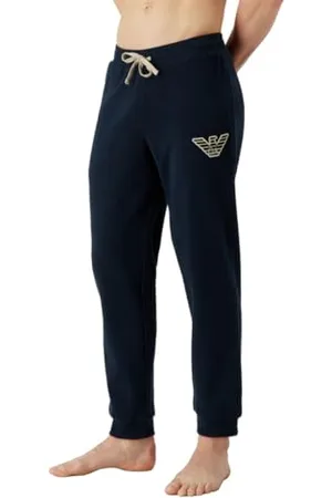 Emporio Armani Trousers en Polaire Corduroy pour Homme Pantalon de survêtement, Bleu , XL
