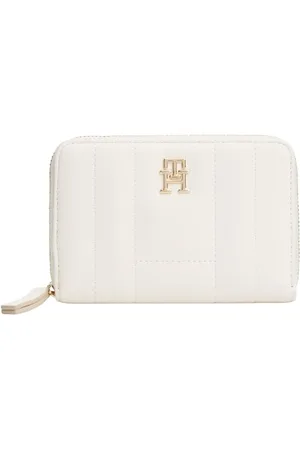 Tommy Hilfiger Portefeuille Femme Feminine avec Fermeture Éclair, Ivoire (Ivory Petal), Taille Unique
