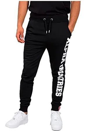 Alpha Industries Alpha Indutries Big Letters Pantalon de Jogging pour Homme, Black