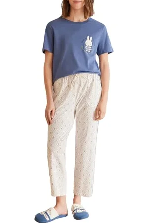 Women secret 1% Cotton Miffy Capri Pyjamas Ensemble de Pijama, , L Femme