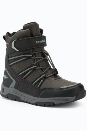 KangaROOS K-MJ Eldora EV RTX Bottes de Neige, Unisexe, Noir de Jet/Gris Acier, Taille 39 EU, , 39