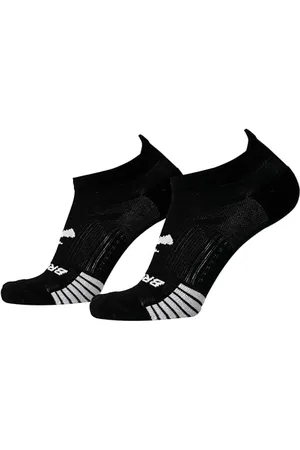 Brooks 280496001 Ghost Lite No Show 2-Pack Socks Unisex Adult Black Taille 35