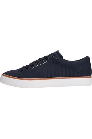 Tommy Hilfiger Homme Th Hi Vulc Core Low II Mesh Fm0fm05513 Bas, Blue (Desert Sky), 48.5 EU