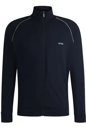 HUGO BOSS Hommes Mix&Match Jacket Z Veste en Coton Stretch à Logo brodé