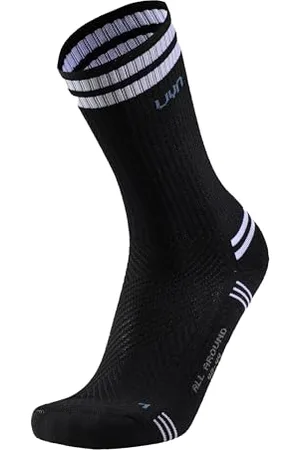 UYN Unisex Unisexe Everyday Crew Socks, Noir/Blanc, 35-38 Mixte