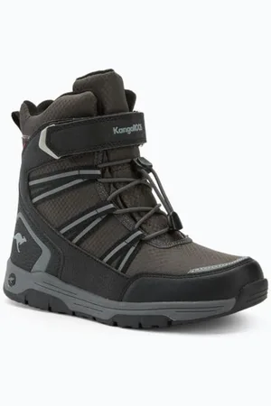 KangaROOS K-MJ Eldora EV RTX Botte de Neige, Jet Black/Steel Grey, 28 EU