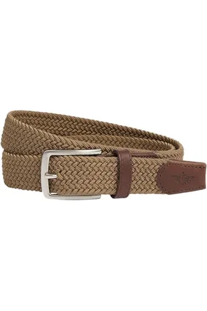 Dockers Ceinture en Coton Tressé pour Homme, Or 115, Doré