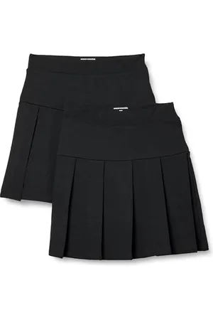 Amazon Jupe-Short Plissée pour Uniforme Fille, Lot de 2, , 10 Ans