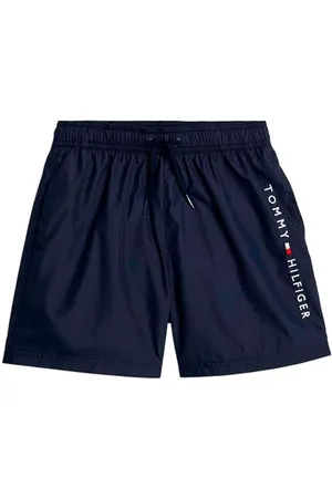 Tommy Hilfiger Short de Bain Garçon Medium Drawstring Mi-Long, Bleu (Desert Sky), 12-14 Ans