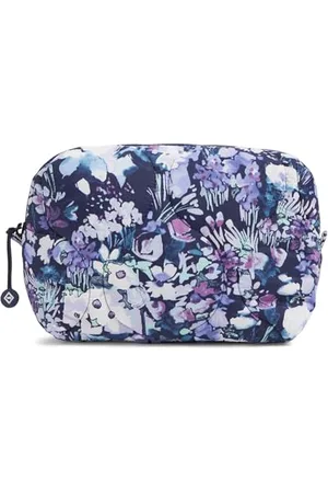 Vera Bradley Sac de Rangement de Maquillage léger pour Femme, , Taille Unique, Featherweight Sac de Rangement pour Maquillage Taille M