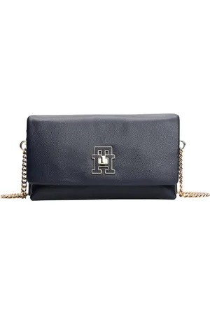 Tommy Hilfiger Sac à Bandoulière Sac Femme Modern Mini Crossover avec Chaîne, Bleu (Space Blue), Taille Unique