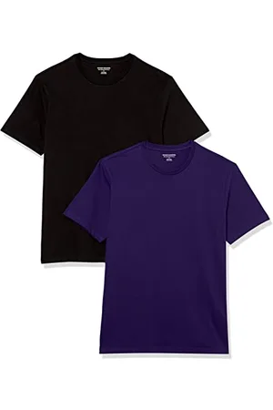 Amazon T-shirt ajusté à encolure ronde et manches courtes Homme, Lot de 2, , XXL