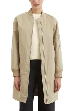 Marc O’ Polo Marc OߴPolo Damen Blouson Lang wasserabweisend, Beige (Dusty Sand), 40