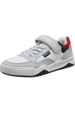 Geox Garçon J Perth Boy Basket, Lt Grey Red, 31 EU