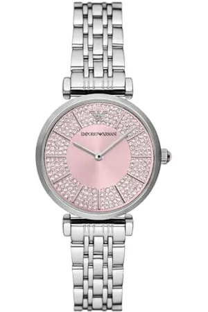 Emporio Armani Femmes Analogique Quartz Montre avec Bracelet en Acier Inoxydable AR11686