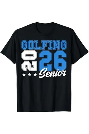 Class of 2026 Graduation Shirts Golf Senior Golf de nuit Senior 2026 Graduation 75 T-Shirt