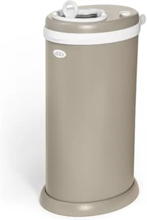 Ubbi Stainless Steel Nappy Pail, Odor Locking, No Special Bag Required, Award-Winning, Registry Must-Have