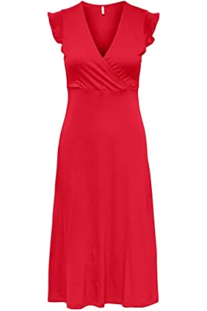 ONLY ONLMAY S/L Wrap MIDI Dress Box JRS Robe, , S Femme
