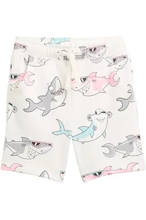 TOM TAILOR 1046570 Short de survêtement, 37793-Design coloré Requin, 116-122 Garçon