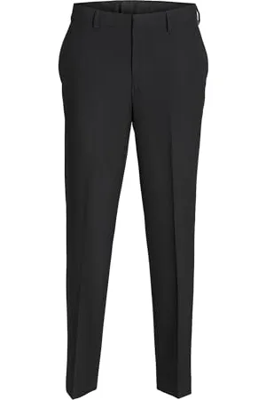 JACK & JONES Jprbushwick Mathew Noos Pantalon à Bretelles Costume, Onyx Noir-Coupe : Droite, 52 Homme