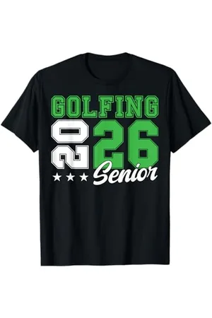 Class of 2026 Graduation Shirts Golf Senior Golf de nuit Senior 2026 Graduation 55 T-Shirt
