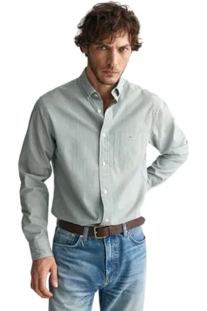 GANT Reg Poplin Banker T-Shirt Chemise, , L Hommes