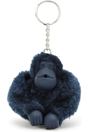 Kipling MONKEYCLIP M Porte-clés en forme de singe de taille moyenne, singes/porte-clés, (Bleu)