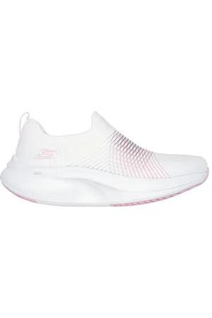 Skechers Baskets Go Walk Max Walker Sally Chaussures pour Femme, Blanc/Rose, 35.5 EU