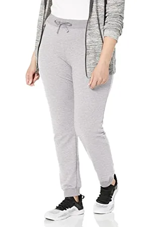 Fruit Of The Loom Pantalon de Jogging Essentials Around Town pour Femme décontracté, Tissu éponge Gris chiné