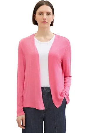 TOM TAILOR 1036778 T-Shirt à Manches Longues, 15799-Rose Carmine, M Femme