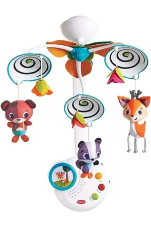 Tiny Love Mobile Musical Classic, mobile pour le développement du bébé, mobile pour nouveau-né avec musique, adapté à la naissance, 0-24m, 3 mélodies, Collection Into the Forest