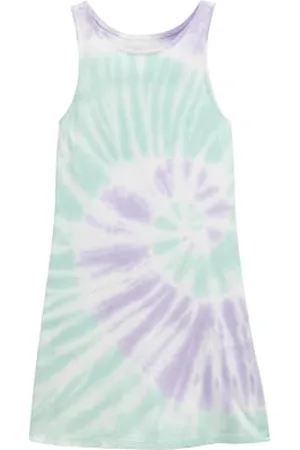 TOM TAILOR 1046373 Robe, 37847-Design Batik Lilas Menthe, 164 Fille