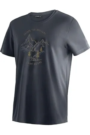Maier Sports Dieter Print T-Shirt Fonctionnel pour Homme avec imprimé, Coupe Droite