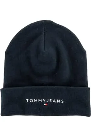 Tommy Hilfiger Bonnet Homme Linear Logo Beanie Coton Biologique, , Taille Unique