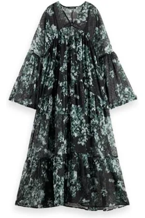 Scotch&Soda Printed Fil Coupe Maxi Dress Robe décontractée, , 44 Femmes