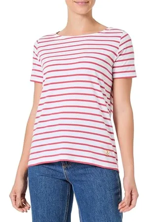 Armor.lux Marinière à Manches Courtes en Coton léger Femme T-Shirt