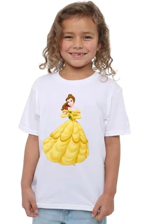 Disney Mandarin creative ltd Beauty and The Beast Belle Rose Girls T Shirt, , 7-8 Ans Fille