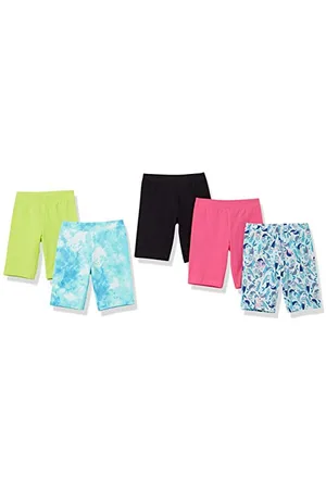 Amazon Shorts Cycliste Mi-Long (Déjà Spotted Zebra) Fille, Lot de 5, , 4 Ans